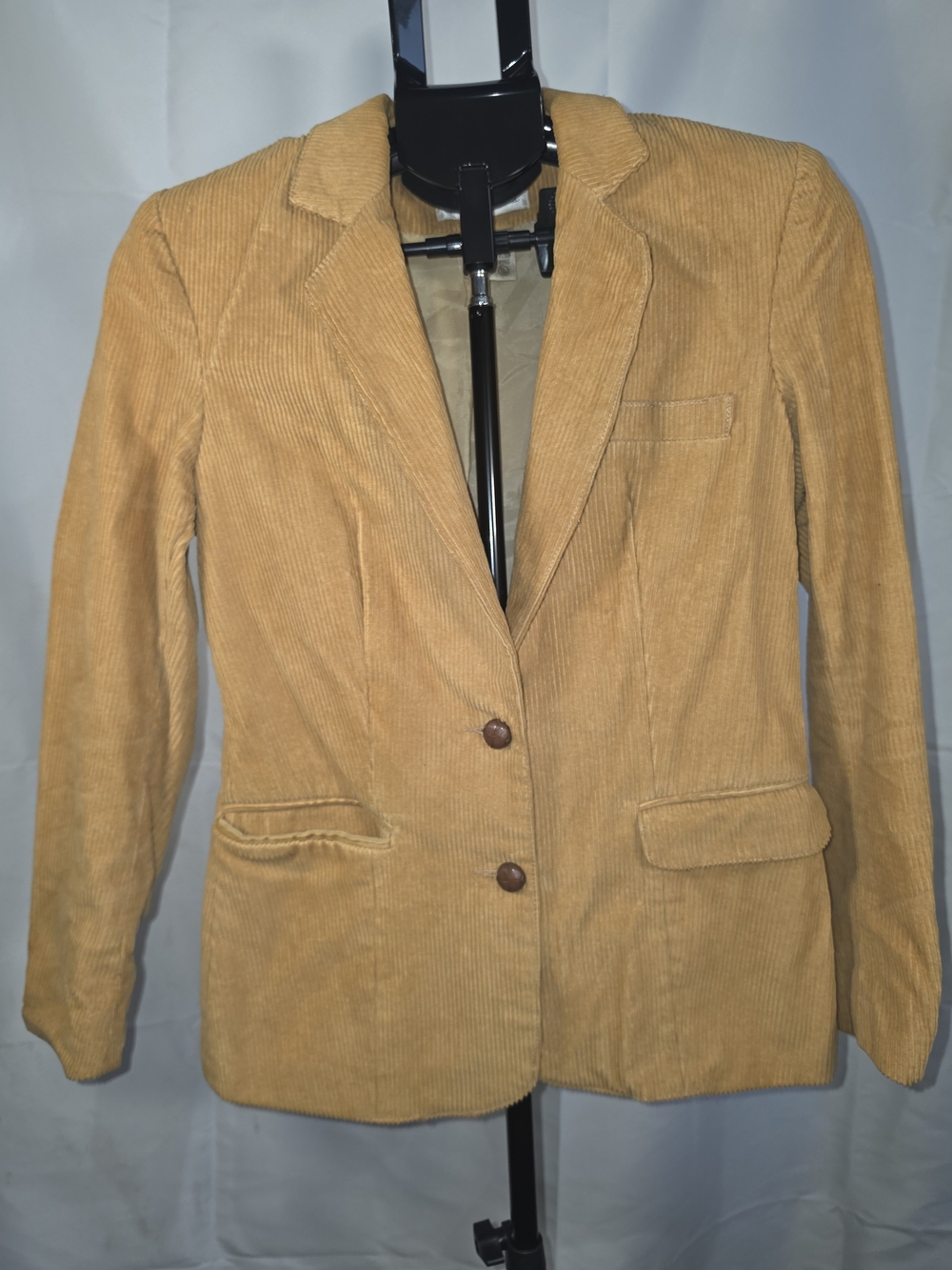Vintage Oscar de la Renta Camel/Tan Corduroy Blazer Equestrian/Preppy/Old Money